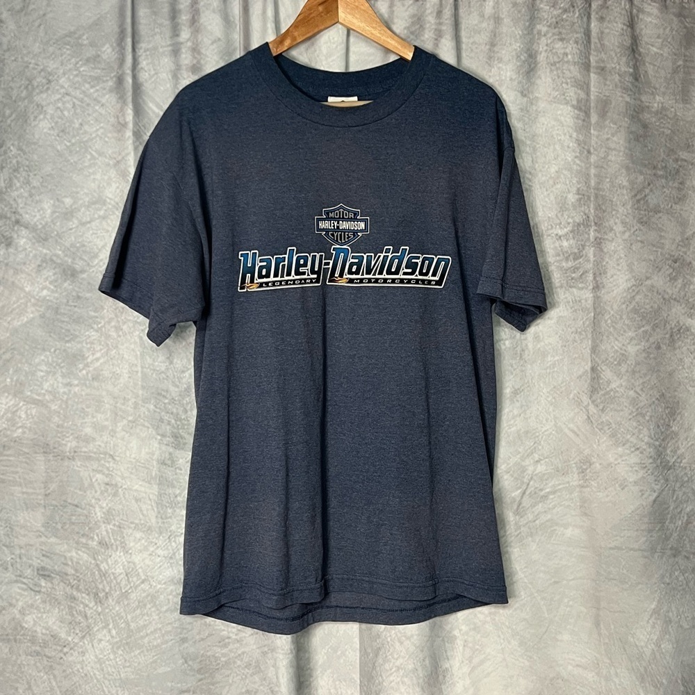 Harley-Davidson Blue Logo Short Sleeve T-Shirt - H-D Orlando, Florida